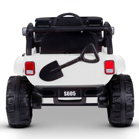 Voiture Electrique 4x4 Tout-Terrain pour Enfant 2x40W - Marche AV/AR, Phares et Système Audio