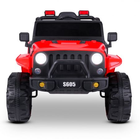 Voiture Electrique 4x4 Tout-Terrain pour Enfant 2x40W - Marche AV/AR, Phares et Système Audio