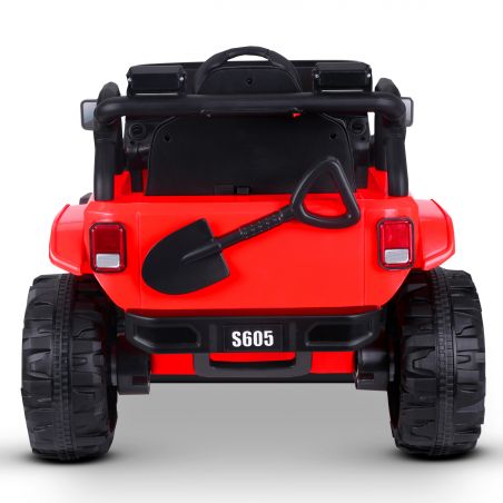 Voiture Electrique 4x4 Tout-Terrain pour Enfant 2x40W - Marche AV/AR, Phares et Système Audio