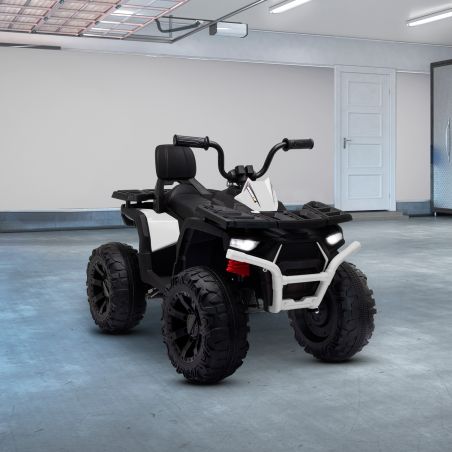 Quad Electrique 2x 40W pour Enfant - avec 4 Suspensions, Marche AV/AR et Système Audio Quad Electrique 2x 40W pour Enfant - avec 4 Suspensions, Marche AV/AR et Système Audio