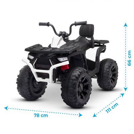 Quad Electrique 2x 40W pour Enfant - avec 4 Suspensions, Marche AV/AR et Système Audio Quad Electrique 2x 40W pour Enfant - avec 4 Suspensions, Marche AV/AR et Système Audio