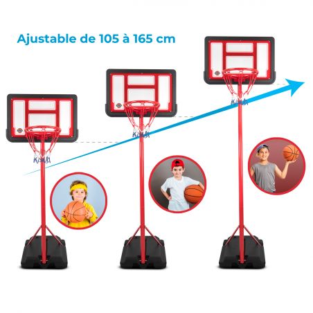 Panier de basket évolutif 1.05m a 1.65m - BUMBER- Denver