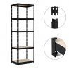 Étagère de rangement polyvalente en métal - Charges Lourdes - 180x60x40cm - Noir Étagère de rangement polyvalente en métal - Charges Lourdes - 180x60x40cm - Noir