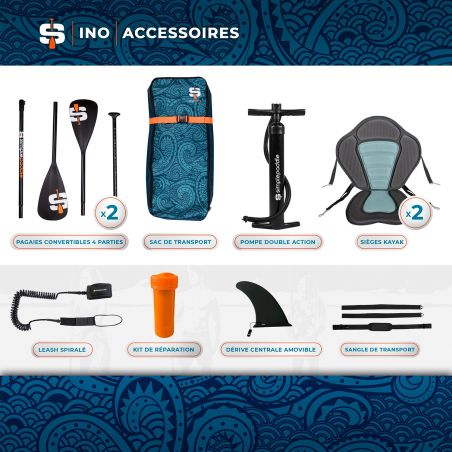 Pack Stand Up Paddle SIMPLE PADDLE OCEAN 10'6