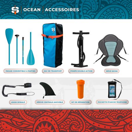 Pack Stand Up Paddle SIMPLE PADDLE OCEAN 10'6