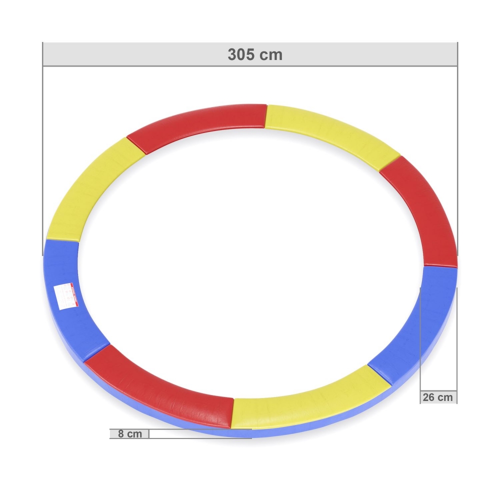 Coussin de protection trampoline 10FT-305cm - Multicolore
