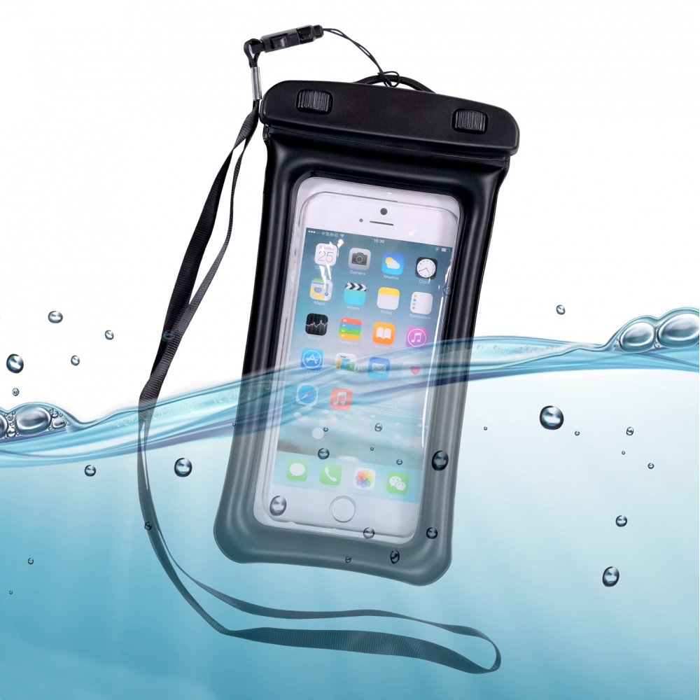 Pochette etanche telephone portable - Noir