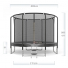 Trampoline Semi-Pro Jump4fun 12FT-366cm Noir Trampoline Semi-Pro Jump4fun 12FT-366cm Noir