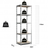 Etagère métal 172x75x30cm – Charges Lourdes - Coloris Gris Etagère métal 172x75x30cm – Charges Lourdes - Coloris Gris