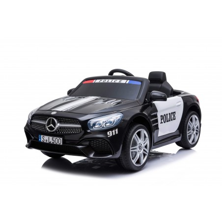 Voiture de Police Electrique Mercedes Benz SL500 (2x40w) Marche av/ar, Phares, Musique, Klaxon et Télécommande parentale