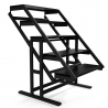 Table convertible en étagère MDF - 140 cm - noir Table convertible en étagère MDF - 140 cm - noir