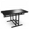Table convertible en étagère MDF - 140 cm - noir Table convertible en étagère MDF - 140 cm - noir