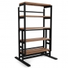 Table convertible en étagère MDF - 120 cm - bois foncé Table convertible en étagère MDF - 120 cm - bois foncé