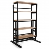 Table convertible en étagère MDF - 140 cm - brun Table convertible en étagère MDF - 140 cm - brun