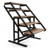 Table convertible en étagère MDF - 140 cm - brun Table convertible en étagère MDF - 140 cm - brun