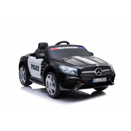 Voiture de Police Electrique Mercedes Benz SL500 (2x40w) Marche av/ar, Phares, Musique, Klaxon et Télécommande parentale