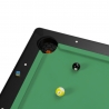 Billard Américain HARMONY 6Ft - 206,5 x 116,5 x 80 cm avec accessoires et plateau dînatoire - Couleur Noir Billard Américain HARMONY 6Ft - 206,5 x 116,5 x 80 cm avec accessoires et plateau dînatoire - Couleur Noir