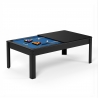Billard Américain AMBIANCE 7Ft - 226,5 x 126,5 x 80 cm avec accessoires et plateau dînatoire - Couleur Noir Billard Américain AMBIANCE 7Ft - 226,5 x 126,5 x 80 cm avec accessoires et plateau dînatoire - Couleur Noir