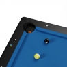 Billard Américain AMBIANCE 7Ft - 226,5 x 126,5 x 80 cm avec accessoires et plateau dînatoire - Couleur Noir Billard Américain AMBIANCE 7Ft - 226,5 x 126,5 x 80 cm avec accessoires et plateau dînatoire - Couleur Noir