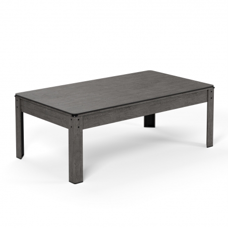 Billard Américain AMBIANCE 7Ft - 226,5 x 126,5 x 80 cm avec accessoires et plateau dînatoire - Gris Billard Américain AMBIANCE 7Ft - 226,5 x 126,5 x 80 cm avec accessoires et plateau dînatoire - Gris
