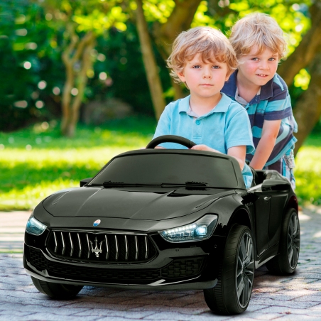 Maserati Ghibli Voiture Electrique Enfant (2 x 25W)108 x 56 x 44 cm - Marche av/ar, Phares, Musique et Télécommande parentale