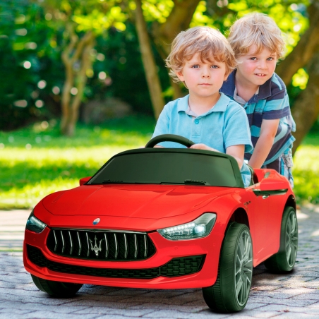 Maserati Ghibli Voiture Electrique Enfant (2 x 25W)108 x 56 x 44 cm - Marche av/ar, Phares, Musique et Télécommande parentale