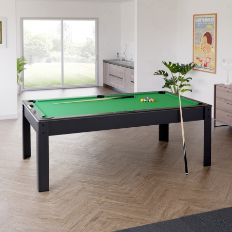 Billard Américain HARMONY 6Ft - 206,5 x 116,5 x 80 cm avec accessoires - Couleur Noir