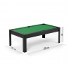 Billard Américain HARMONY 6Ft - 206,5 x 116,5 x 80 cm avec accessoires - Couleur Noir Billard Américain HARMONY 6Ft - 206,5 x 116,5 x 80 cm avec accessoires - Couleur Noir