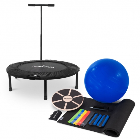 Pack trampoline de fitness 90 cm et kit Pilates Pilyo