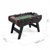 Babyfoot DELUXE type Bistrot - 151 x 77 x 91 cm - Table de Baby-foot avec barres téléscopiques et Balles Lièges Inclus Babyfoot DELUXE type Bistrot - 151 x 77 x 91 cm - Table de Baby-foot avec barres téléscopiques et Balles Lièges Inclus