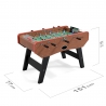Babyfoot DELUXE type Bistrot - 151 x 77 x 91 cm - Table de Baby-foot avec barres téléscopiques et Balles Lièges Inclus Babyfoot DELUXE type Bistrot - 151 x 77 x 91 cm - Table de Baby-foot avec barres téléscopiques et Balles Lièges Inclus