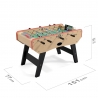 Babyfoot DELUXE type Bistrot - 151 x 77 x 91 cm - Table de Baby-foot avec barres téléscopiques et Balles Lièges Inclus Babyfoot DELUXE type Bistrot - 151 x 77 x 91 cm - Table de Baby-foot avec barres téléscopiques et Balles Lièges Inclus