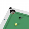 Billard Américain HARMONY 6Ft - 206,5 x 116,5 x 80 cm avec accessoires - Couleur Ivoire Billard Américain HARMONY 6Ft - 206,5 x 116,5 x 80 cm avec accessoires - Couleur Ivoire