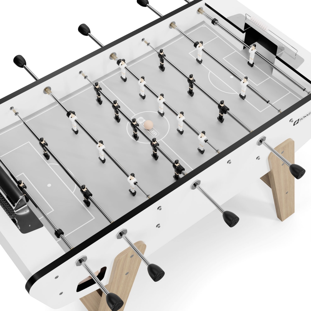 Baby-foot bistrot Coliseum blanc 153x75x90 cm