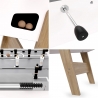 Baby-foot bistrot Coliseum blanc 153x75x90 cm Baby-foot bistrot Coliseum blanc 153x75x90 cm