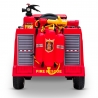 Camion de Pompier Electrique Rouge 35W avec Casque, Lance et Extincteur, Indicateur de Batterie et Télécommande Parentale Camion de Pompier Electrique Rouge 35W avec Casque, Lance et Extincteur, Indicateur de Batterie et Télécommande Parentale