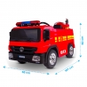 Camion de Pompier Electrique Rouge 35W avec Casque, Lance et Extincteur, Indicateur de Batterie et Télécommande Parentale Camion de Pompier Electrique Rouge 35W avec Casque, Lance et Extincteur, Indicateur de Batterie et Télécommande Parentale