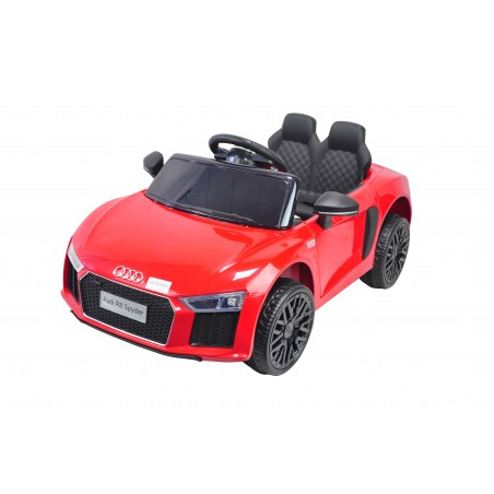 Audi R8 Spyder Voiture Electrique (2x35W) 100 x 59 x 44 cm - Marche av/ar, Phares, Musique, Ceinture et Télécommande parentale