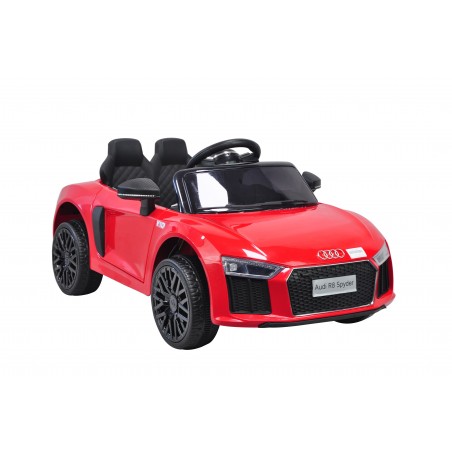 Audi R8 Spyder Voiture Electrique (2x35W) 100 x 59 x 44 cm - Marche av/ar, Phares, Musique, Ceinture et Télécommande parentale