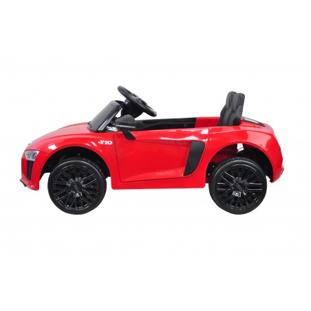 Audi R8 Spyder Voiture Electrique (2x35W) 100 x 59 x 44 cm - Marche av/ar, Phares, Musique, Ceinture et Télécommande parentale