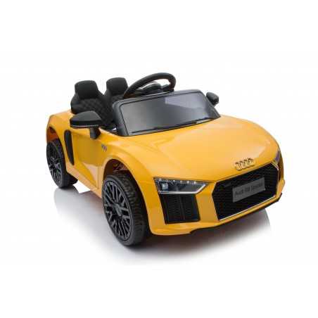 Audi R8 Spyder Voiture Electrique (2x35W) 100 x 59 x 44 cm - Marche av/ar, Phares, Musique, Ceinture et Télécommande parentale