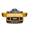 Audi R8 Spyder Voiture Electrique (2x35W) 100 x 59 x 44 cm - Marche av/ar, Phares, Musique, Ceinture et Télécommande parentale Audi R8 Spyder Voiture Electrique (2x35W) 100 x 59 x 44 cm - Marche av/ar, Phares, Musique, Ceinture et Télécommande parentale