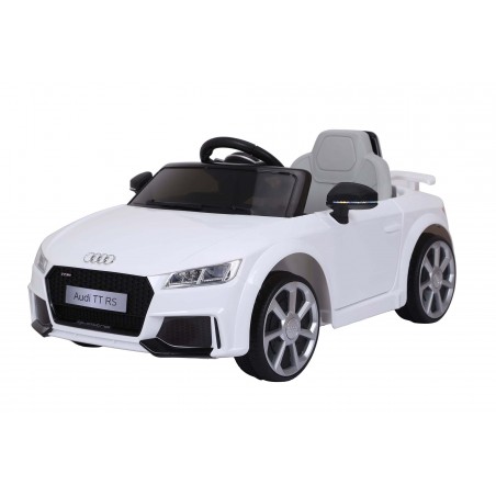 Audi TT RS Voiture Electrique Enfant (2x25W) 103x62x44 cm - Marche av/ar, Phares, Musique, Ceinture et Télécommande parentale