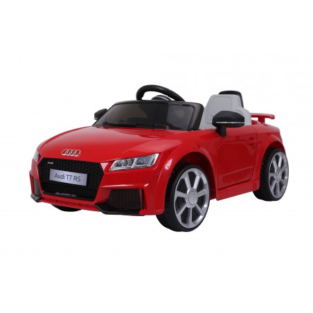 Audi TT RS Voiture Electrique Enfant (2x25W) 103x62x44 cm - Marche av/ar, Phares, Musique, Ceinture et Télécommande parentale