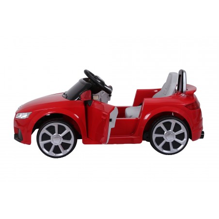 Audi TT RS Voiture Electrique Enfant (2x25W) 103x62x44 cm - Marche av/ar, Phares, Musique, Ceinture et Télécommande parentale