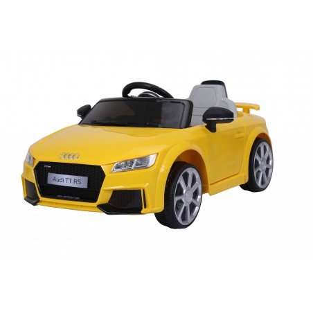 Audi TT RS Voiture Electrique Enfant (2x25W) 103x62x44 cm - Marche av/ar, Phares, Musique, Ceinture et Télécommande parentale