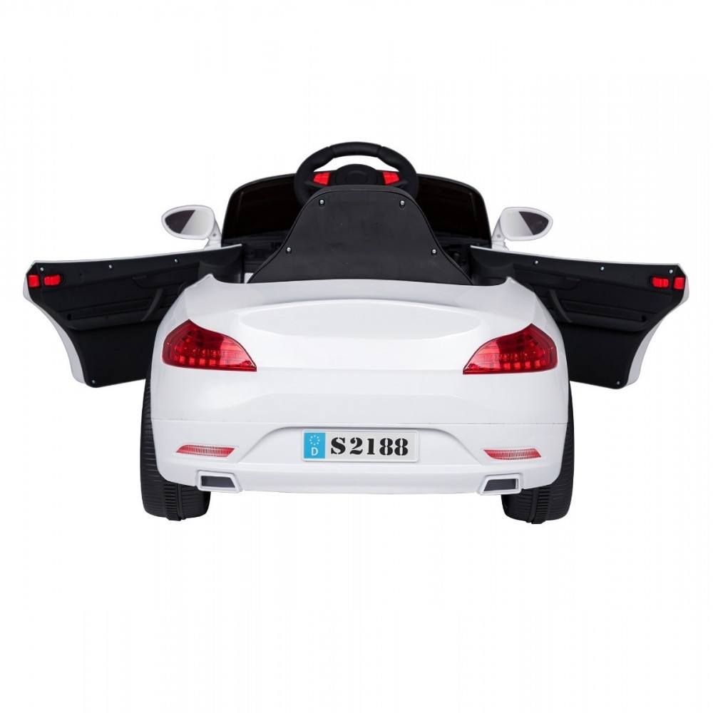 Voiture Electrique Berline Coupé Enfant (25W) Avec Système Audio, Porte Ouvrable, Amortisseurs et Télécommande Parentale