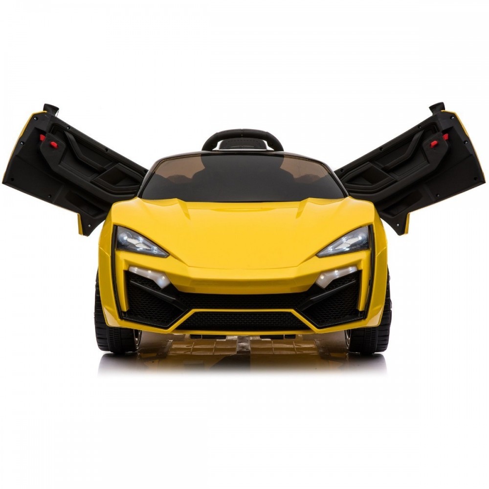 Voiture Electrique Coupé Sport pour Enfant (35W) Avec Système Audio, Porte Ouvrable, Amortisseurs et Télécommande Parentale