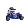 Moto de Police Electrique 20W pour enfants - 80L x 43l x 54.5H cm - 3 roues, marche av/ar, phares fonctionnels, bruitages moteur Moto de Police Electrique 20W pour enfants - 80L x 43l x 54.5H cm - 3 roues, marche av/ar, phares fonctionnels, bruitages moteur