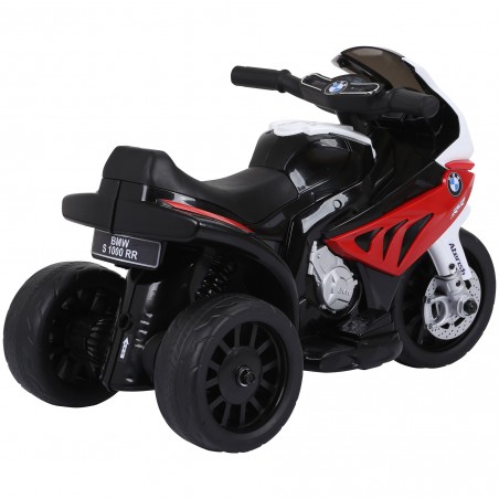 Moto Electrique BMW S1000, 25W pour Enfant, 3 Roues, Système Audio et Phares Fonctionnels